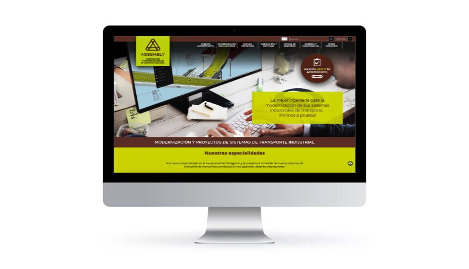 WordPressDeluxe. Referencias. Clientes. Assembly. Diseño web corporativo WordPress. Desktop