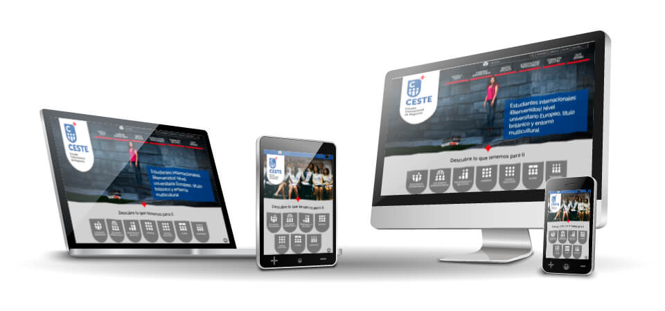 WordPress Deluxe. Referencias. CESTE. Website corporativo. Responsive