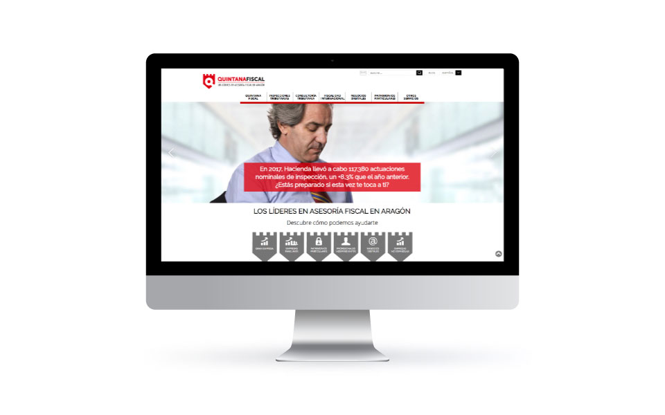 WordPress Deluxe. Referencias. QUINTANA Fiscal. Website corporativo. Desktop
