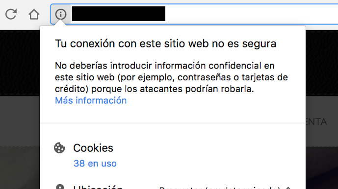 WordPress Deluxe. Servicios Frecuentes. Tráfico 100% seguro SSL. Aviso sitio no seguro