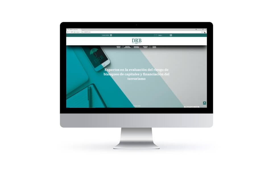 WordPressDeluxe. Referencias. Clientes. DRB. Diseño web corporativo WordPress. Desktop